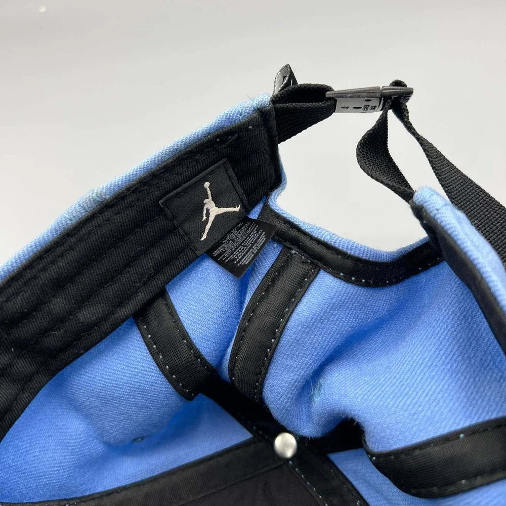 Air Jordan 5 Panel‎ Hat Men Blue Embroidered Logo Jumpman Strap Back Cap